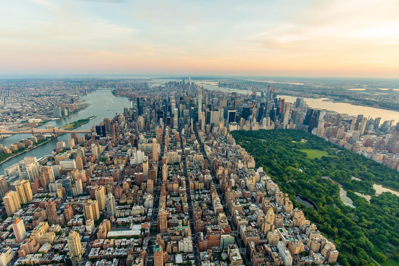 a view of a large body of water with a city in the background